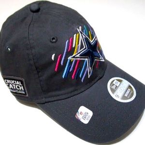 🔥NEW🔥New Era 9Twenty Charcoal Dallas Cowboys NFL Cap Hat Women's Crucial Catch